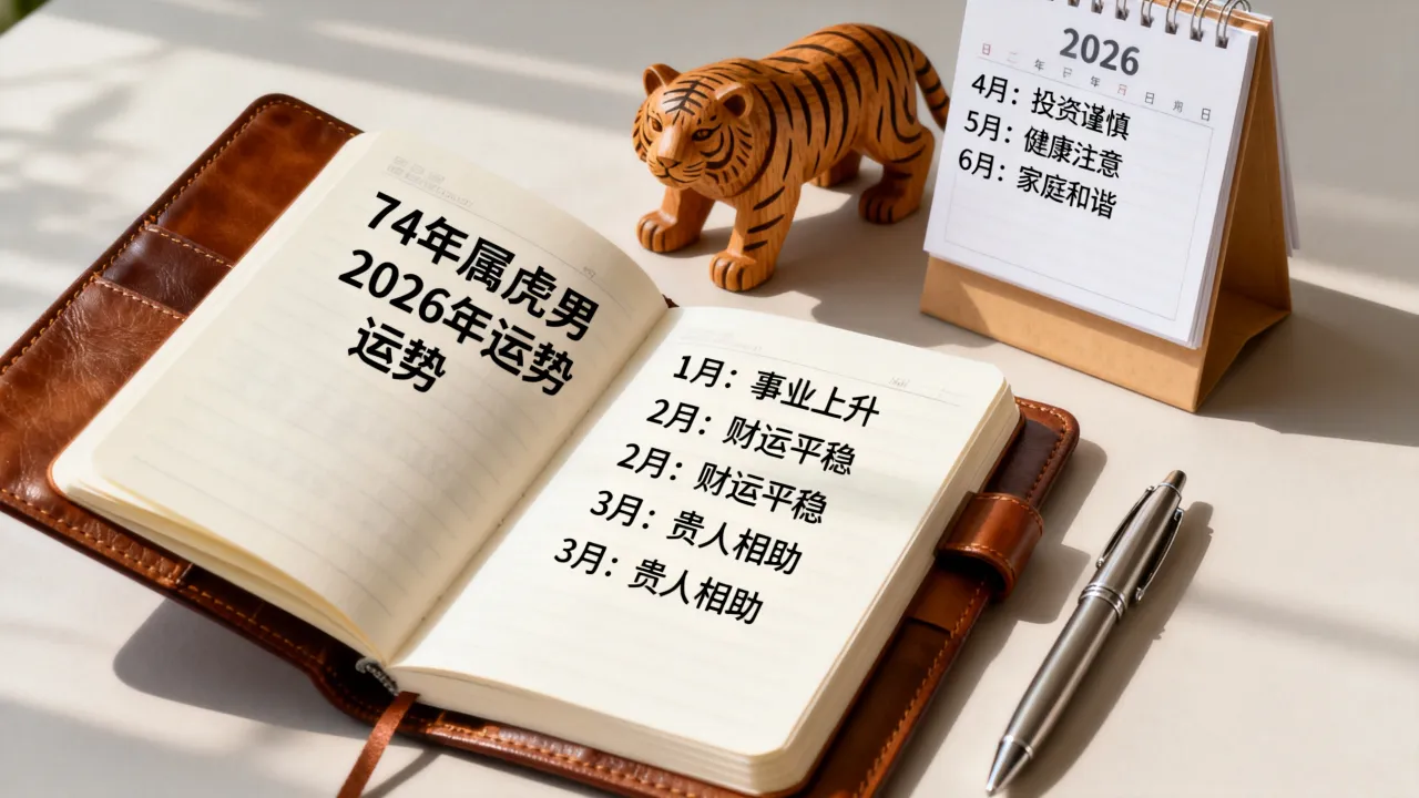 74年属虎男2026年每月运势详解,74年虎年财运如何? 74年属虎男2026年每月运势详解,74年虎年财运如何?