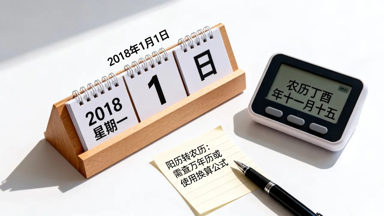 2018年阳历阴历具体是什么,农历怎么换算? 2018年阳历阴历具体是什么,农历怎么换算?