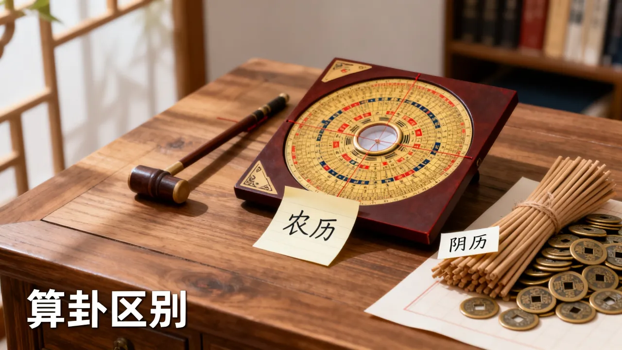 算卦用农历还是阴历,哪种更准?农历阴历算卦区别详解 算卦用农历还是阴历,哪种更准?农历阴历算卦区别详解