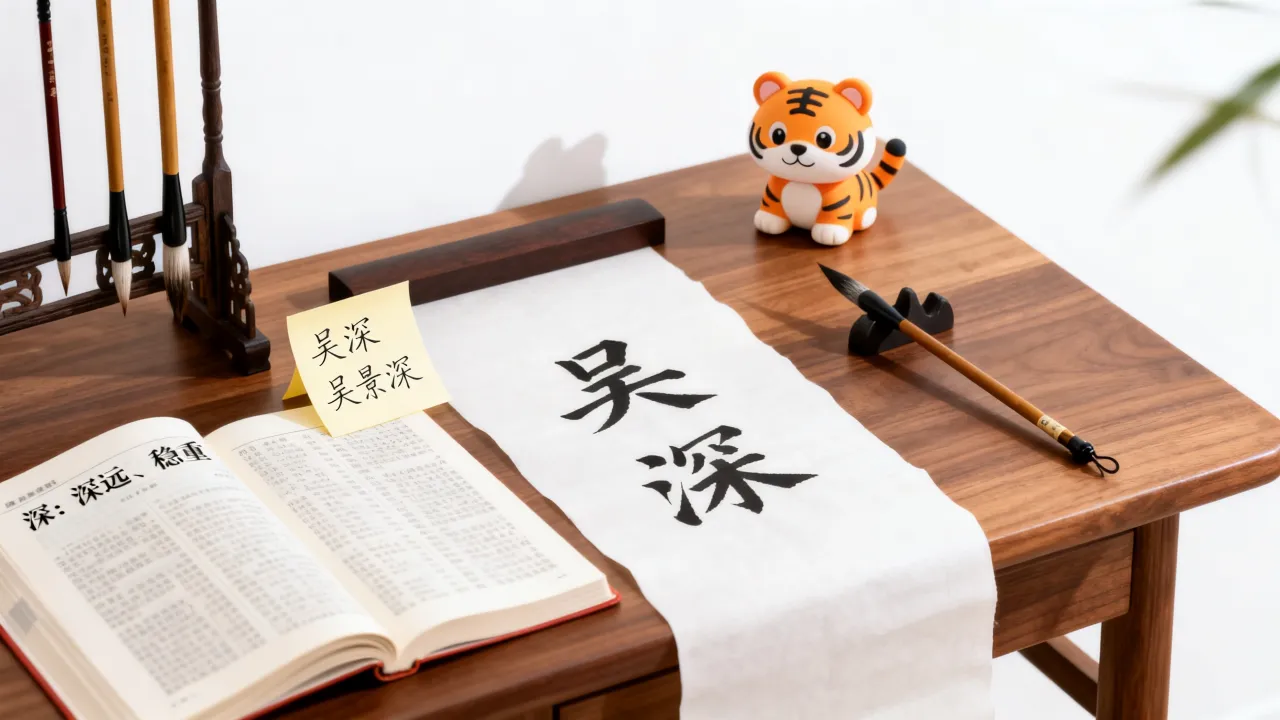 虎宝宝起名吴什么深好？吴姓男孩带深字取名寓意好吗，虎年宜用字