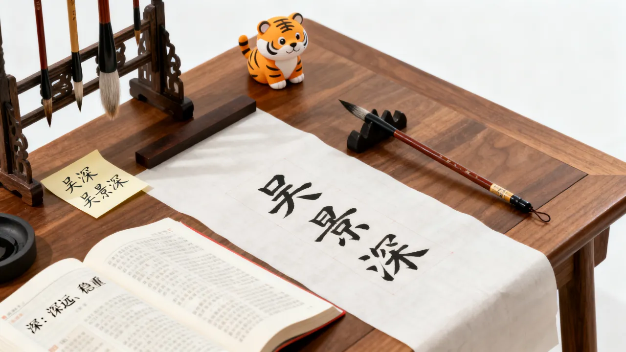 虎宝宝起名吴什么深好？吴姓男孩带深字取名寓意好吗，虎年宜用字