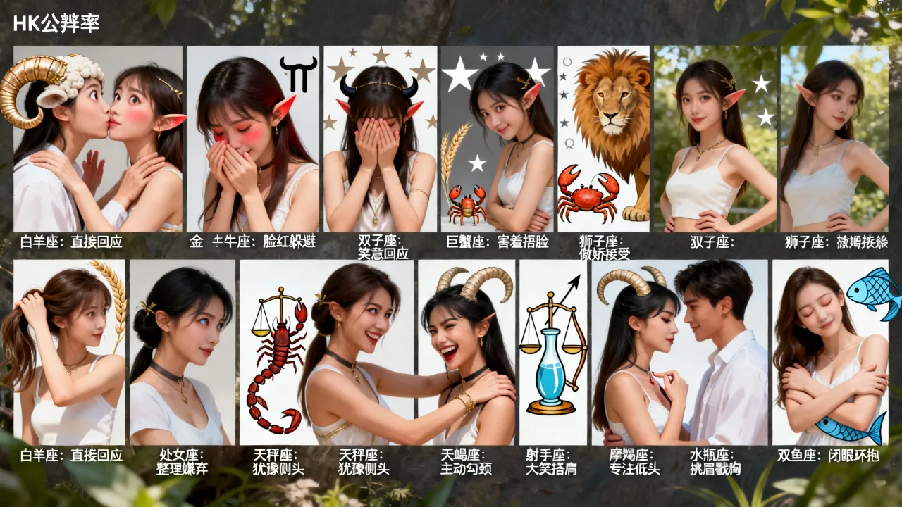 十二星座强吻女生会有什么反应？哪些星座最主动？