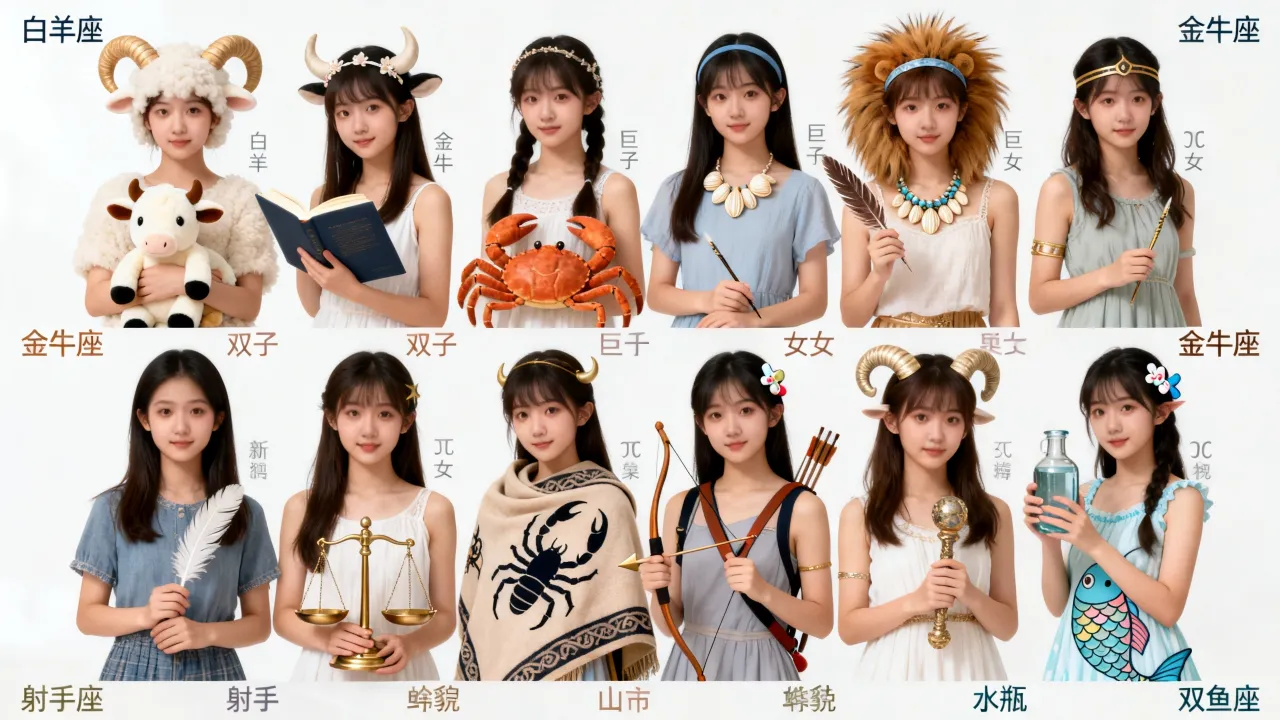 十二星座少女版是什么?,十二星座少女版有哪些? 十二星座少女版是什么?,十二星座少女版有哪些?