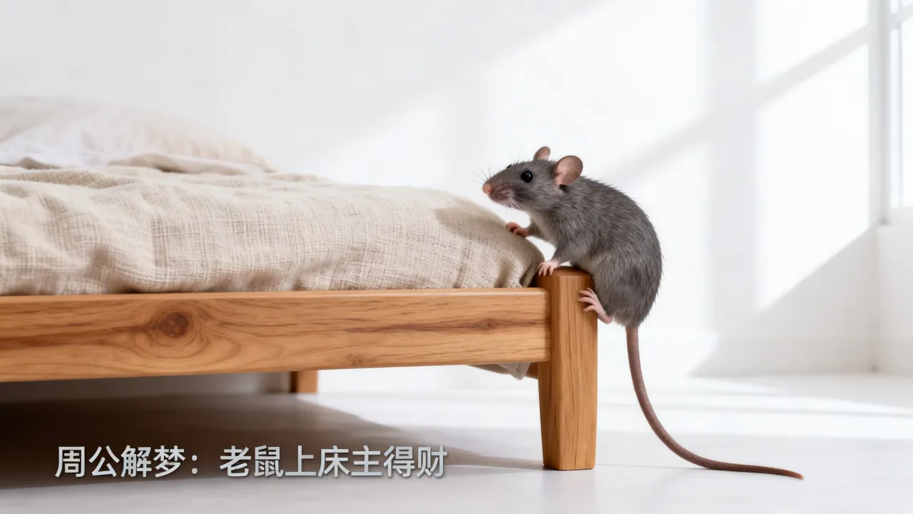 梦到了老鼠爬上床是什么兆头，周公解梦梦见老鼠爬上床有什么预兆