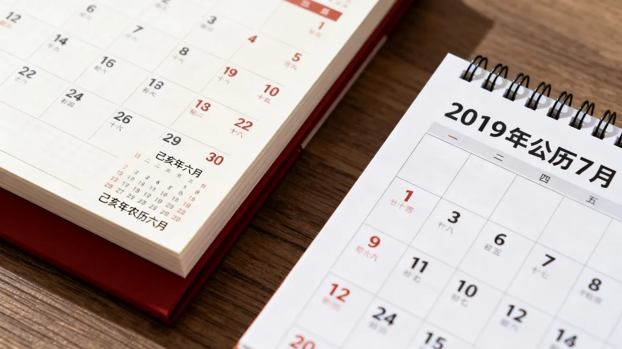 己亥年阴历6月是几月，己亥年农历六月对应2019年公历几月