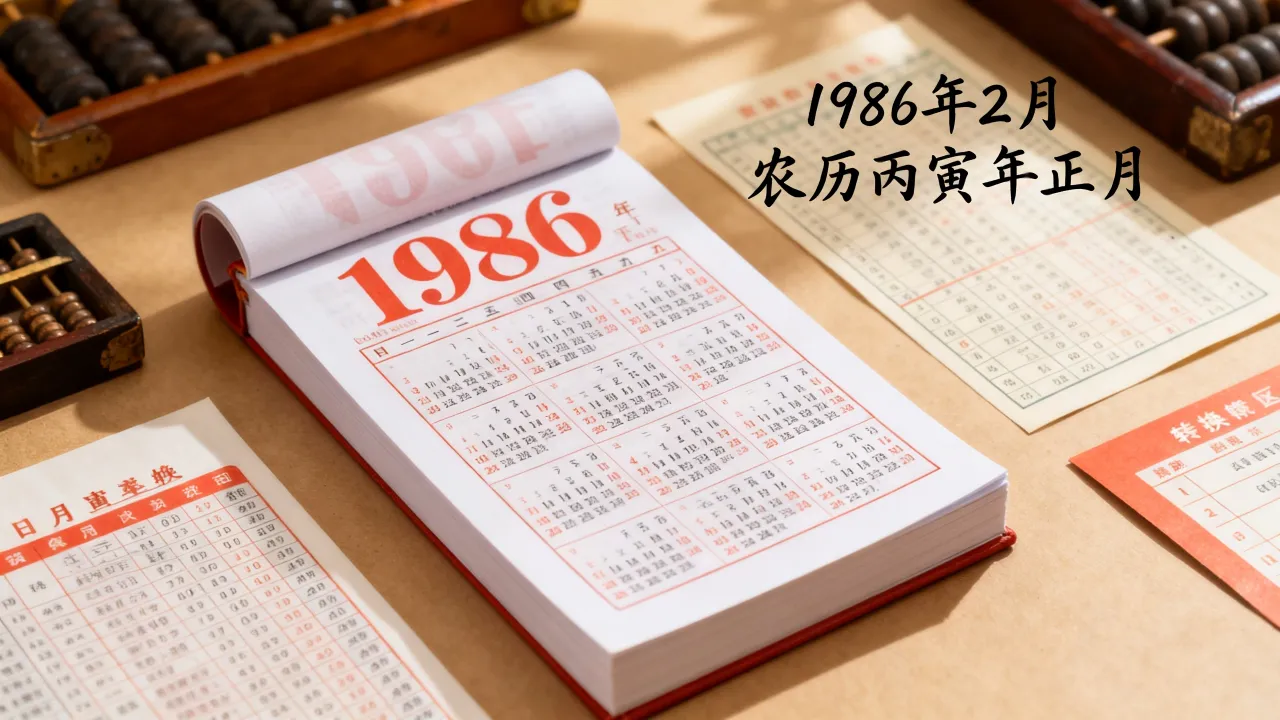 1986年阴历阳历对照怎么查,农历公历转换查询 1986年阴历阳历对照怎么查,农历公历转换查询