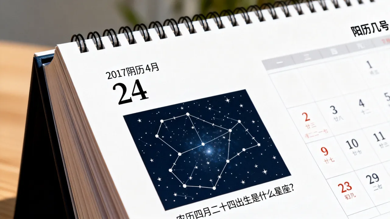 2017阴历4月24是阳历几号,农历四月二十四出生是什么星座? 2017阴历4月24是阳历几号,农历四月二十四出生是什么星座?