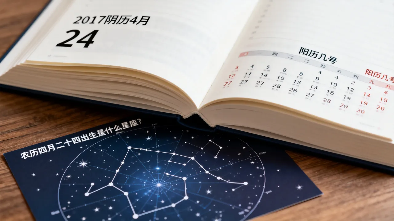 2017阴历4月24是阳历几号,农历四月二十四出生是什么星座? 2017阴历4月24是阳历几号,农历四月二十四出生是什么星座?