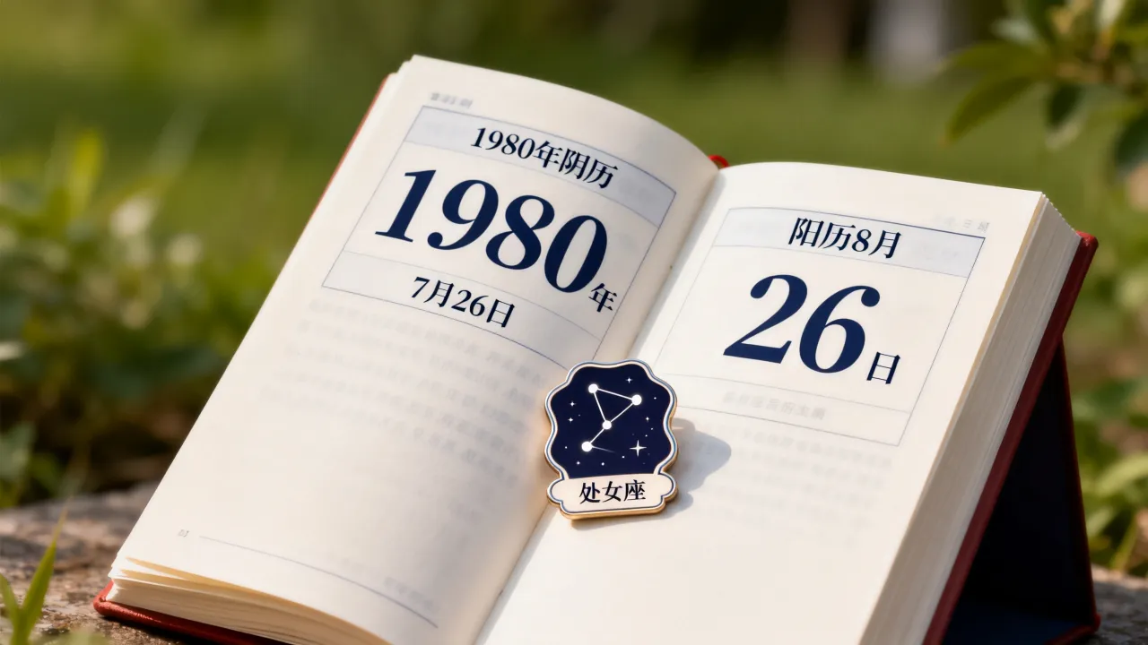 1980阴历7月26是阳历几月几号,是什么星座? 1980阴历7月26是阳历几月几号,是什么星座?