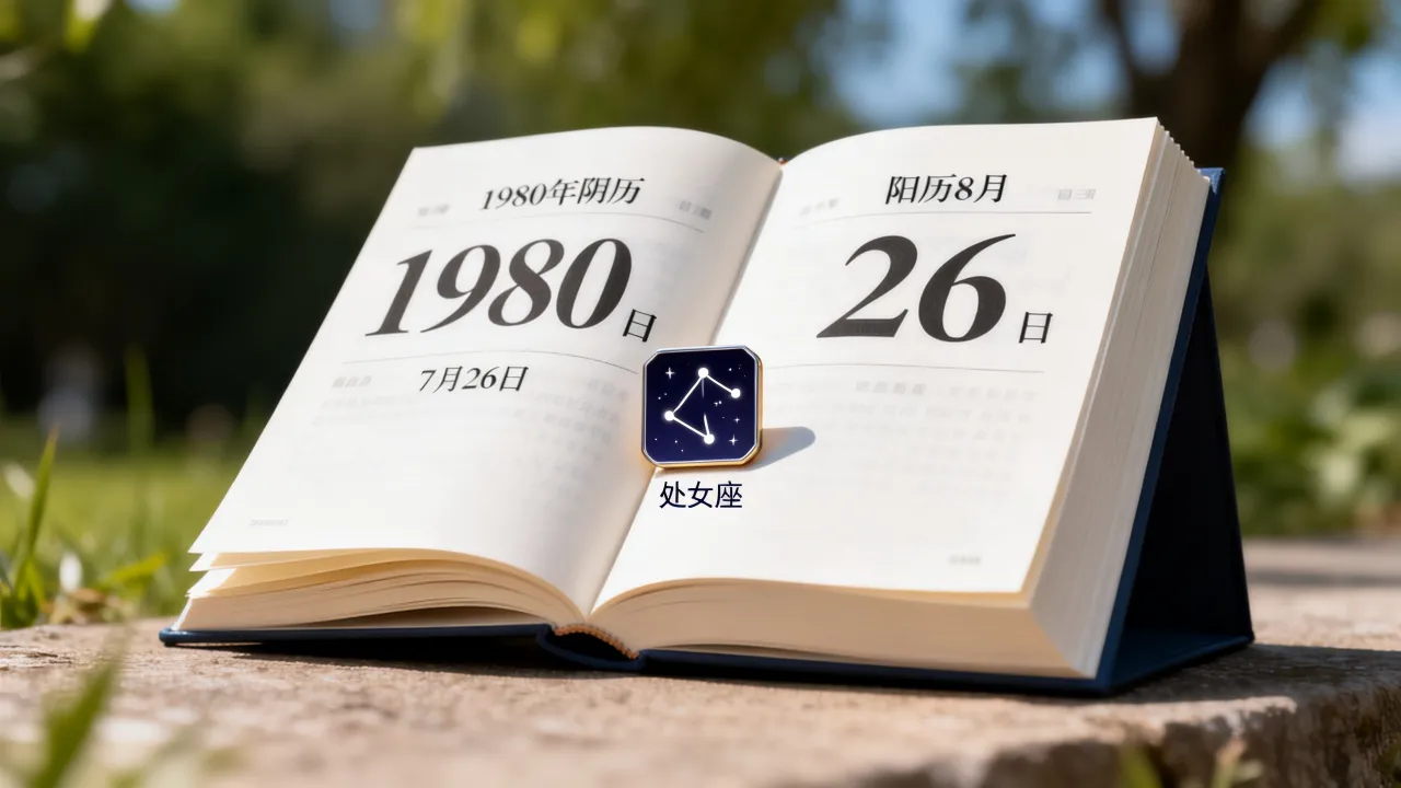 1980阴历7月26是阳历几月几号,是什么星座? 1980阴历7月26是阳历几月几号,是什么星座?
