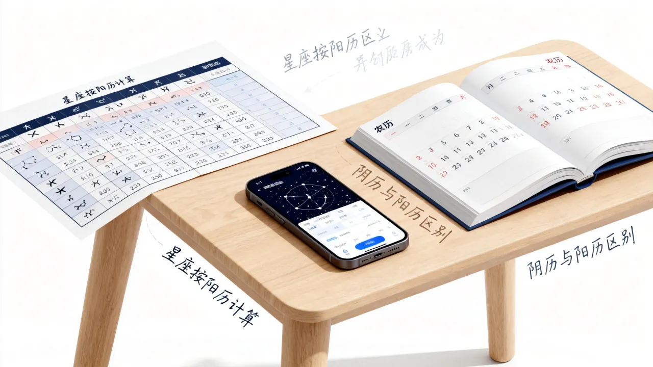星座表是按阴历算的吗，星座查询到底该看农历还是阳历