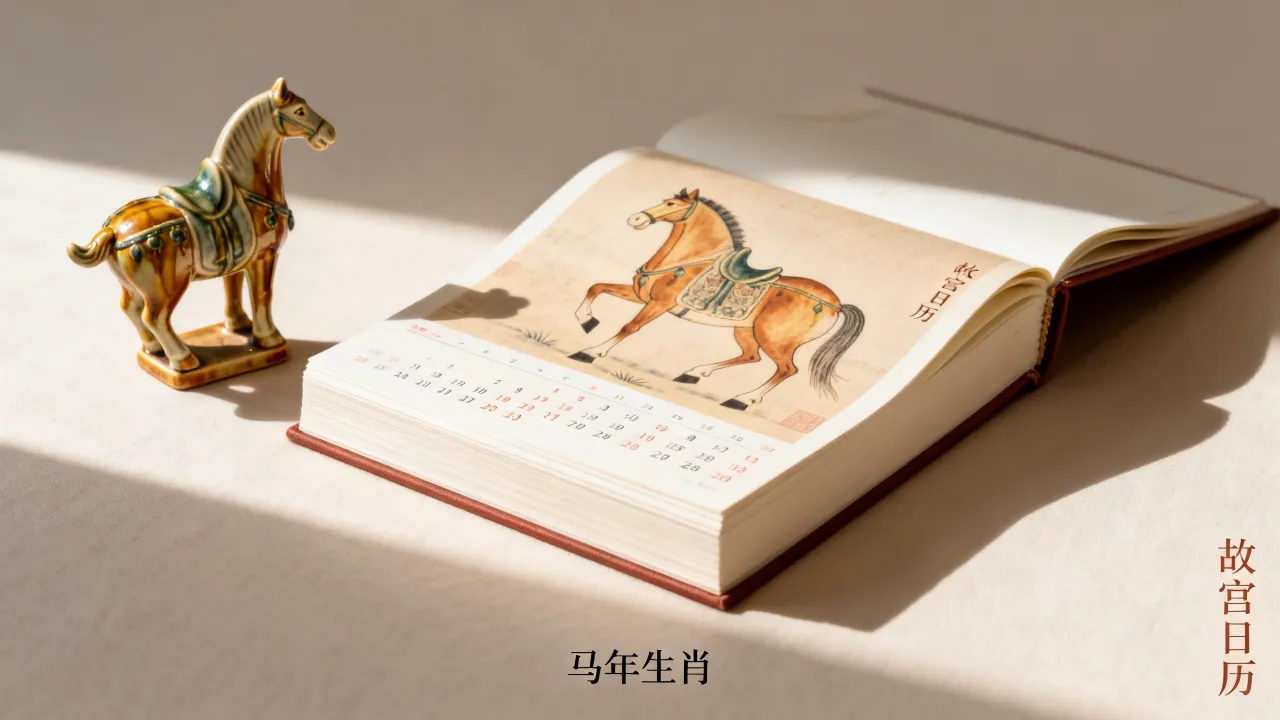 庆马年日进是什么生肖，故宫日历生肖版马年是什么