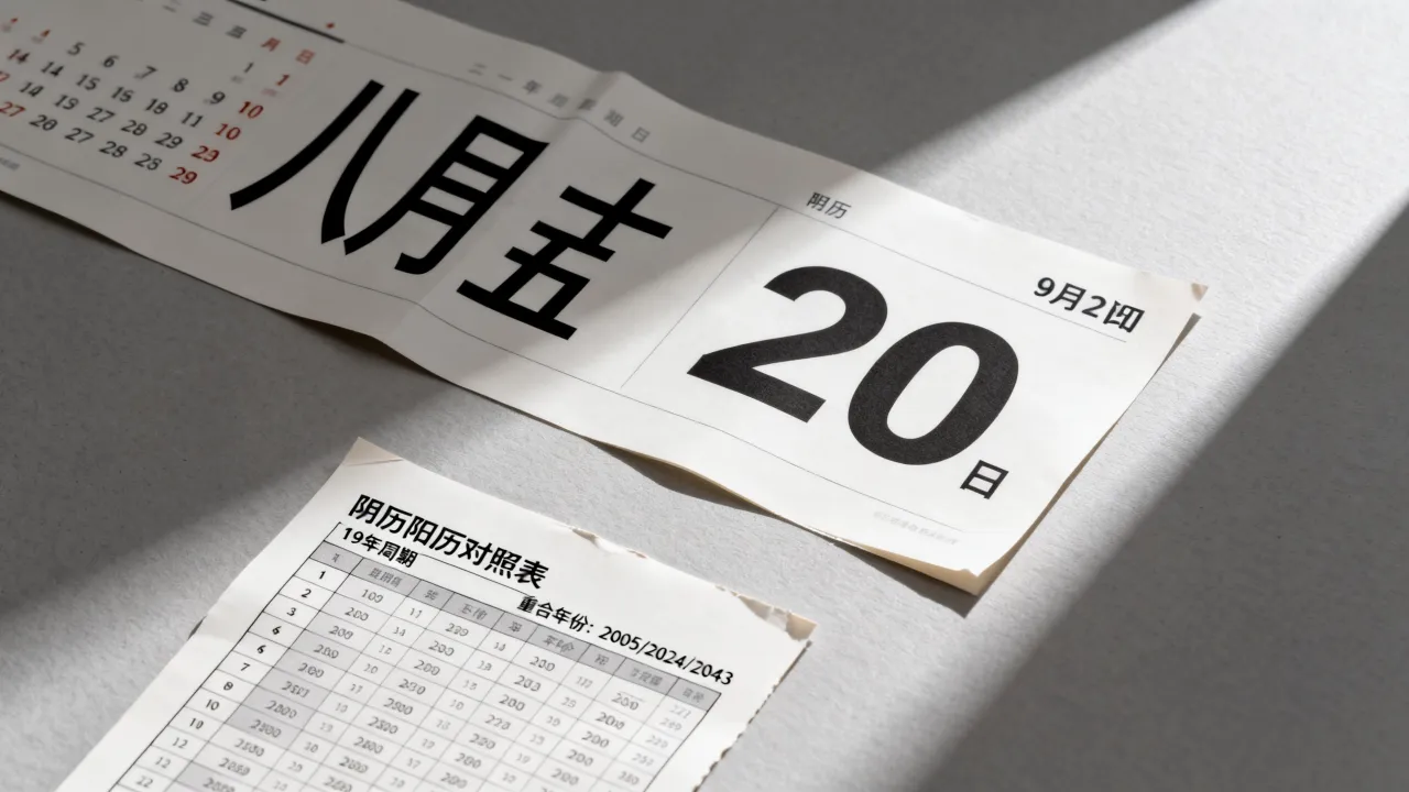 阴历生日和阳历生日同一天多久一次，同一阴历生日多少年重合一次