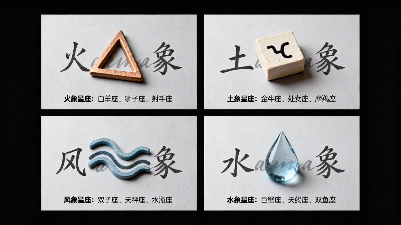 十二星座什么象,火象土象风象水象分别有哪些星座 十二星座什么象,火象土象风象水象分别有哪些星座