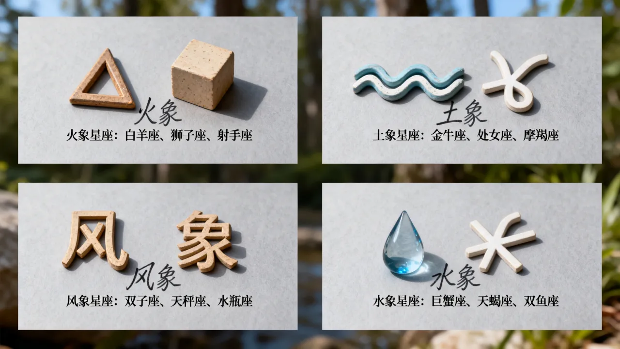 十二星座什么象,火象土象风象水象分别有哪些星座 十二星座什么象,火象土象风象水象分别有哪些星座