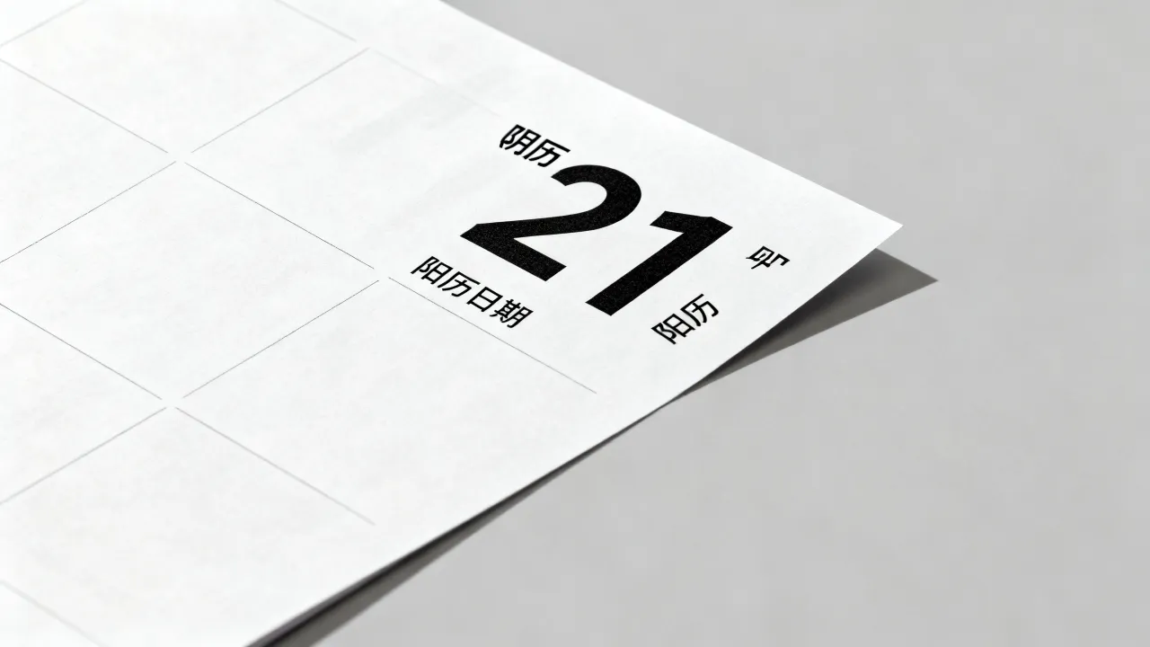 21号阴历是几月几号，阴历21号对应的阳历是哪一天