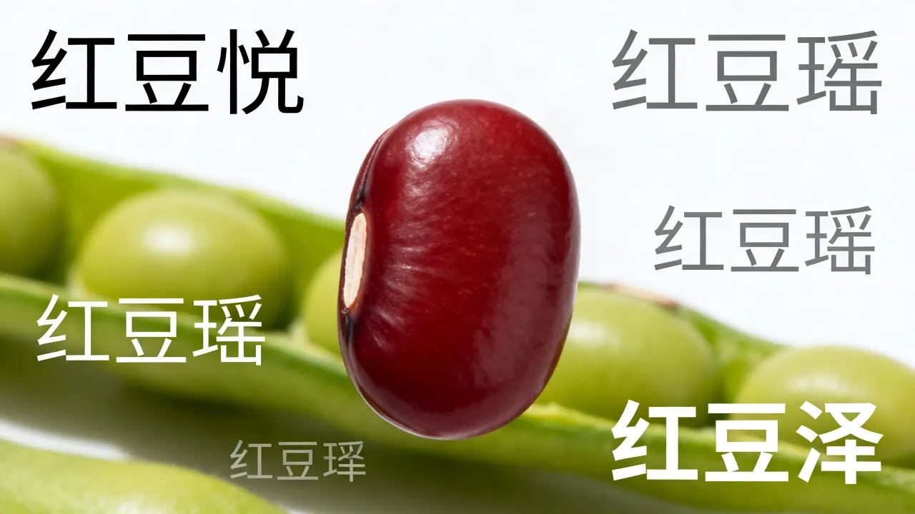宝宝起名红豆怎么起名，红豆起名配什么字好听
