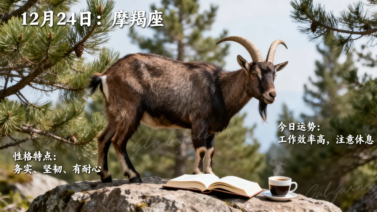 12月24日是什么星座,摩羯座性格特点及运势如何? 12月24日是什么星座,摩羯座性格特点及运势如何?