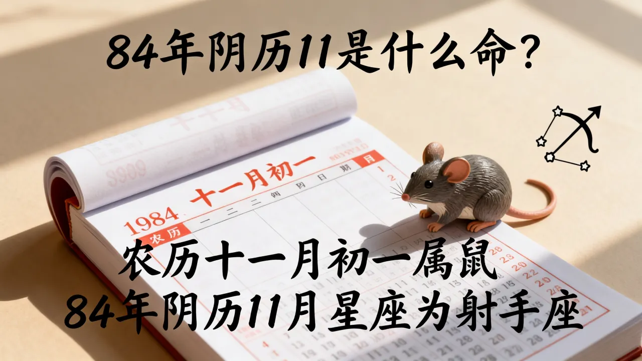 84年阴历11是什么命?农历十一月初一属什么生肖,84年阴历11月星座怎么算 84年阴历11是什么命?农历十一月初一属什么生肖,84年阴历11月星座怎么算