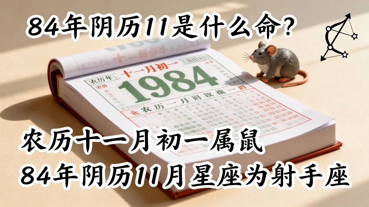 84年阴历11是什么命?农历十一月初一属什么生肖,84年阴历11月星座怎么算 84年阴历11是什么命?农历十一月初一属什么生肖,84年阴历11月星座怎么算