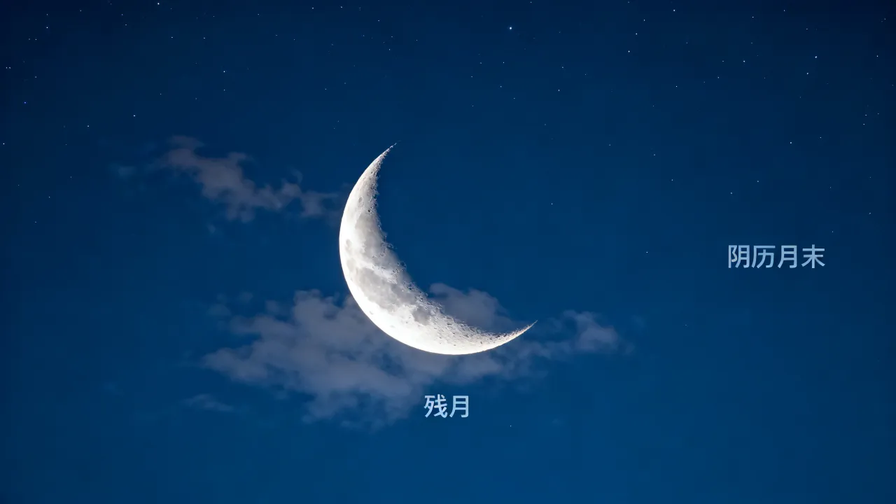阴历月末的月亮叫什么,阴历月末的月亮是什么月相? 阴历月末的月亮叫什么,阴历月末的月亮是什么月相?