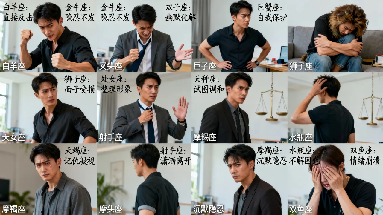 十二星座男被打后各有什么反应,哪个星座最记仇? 十二星座男被打后各有什么反应,哪个星座最记仇?