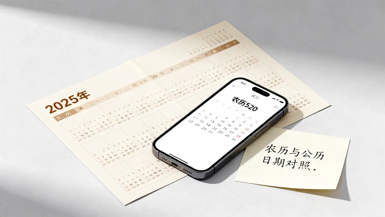 农历520阴历是几号,2025年农历520对应的公历日期 农历520阴历是几号,2025年农历520对应的公历日期