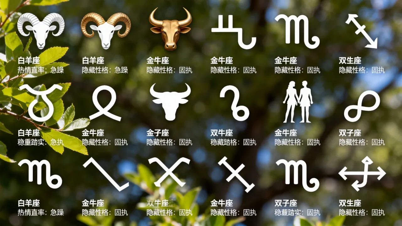 十二星座平时的真实性格是什么？十二星座平时隐藏的性格有哪些？