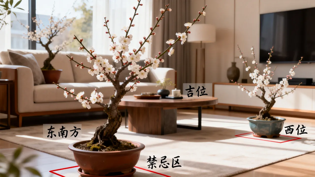 梅花怎么看方位吉凶,客厅摆放梅花最佳位置与禁忌 梅花怎么看方位吉凶,客厅摆放梅花最佳位置与禁忌