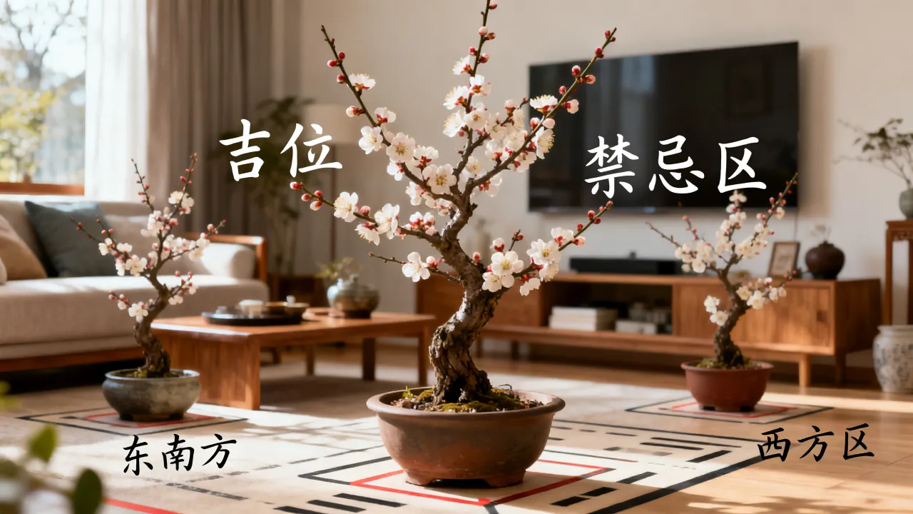 梅花怎么看方位吉凶,客厅摆放梅花最佳位置与禁忌 梅花怎么看方位吉凶,客厅摆放梅花最佳位置与禁忌