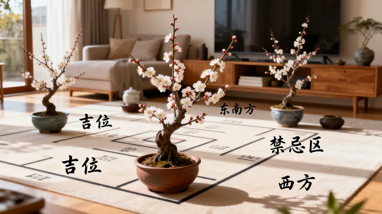 梅花怎么看方位吉凶,客厅摆放梅花最佳位置与禁忌 梅花怎么看方位吉凶,客厅摆放梅花最佳位置与禁忌