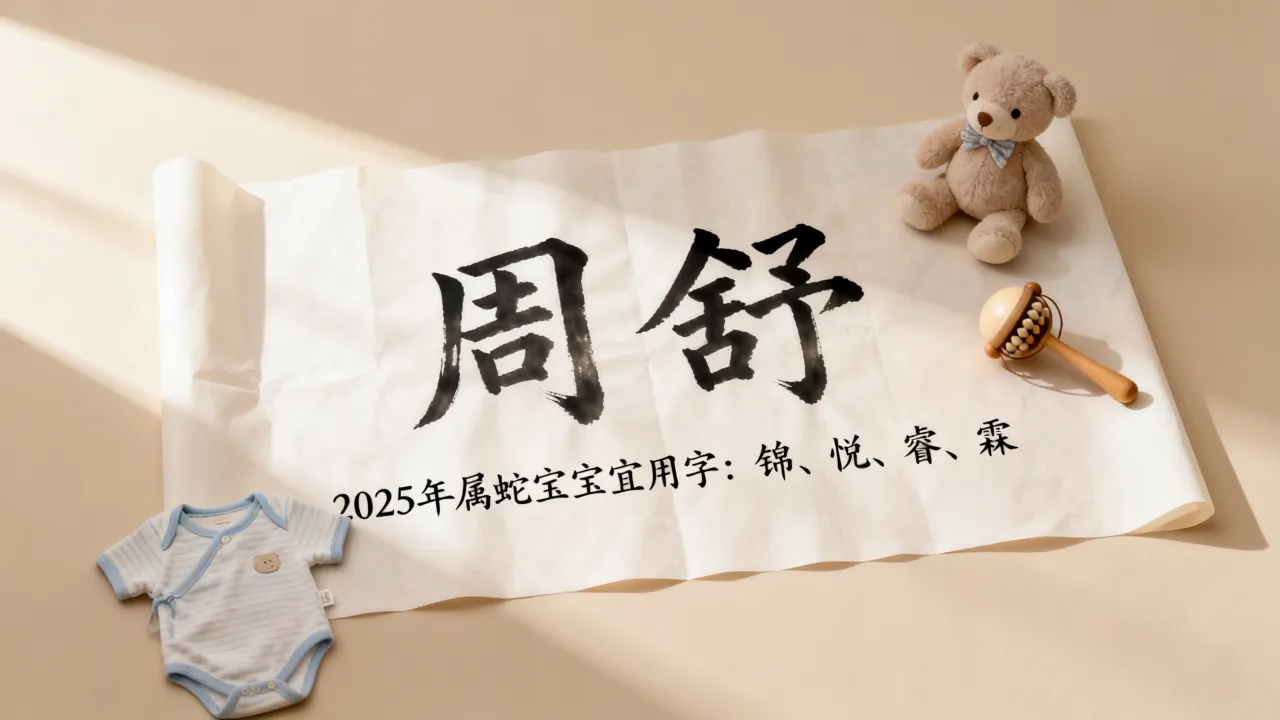 宝宝起名周舒什么好?2025年属蛇宝宝取名宜用字有哪些 宝宝起名周舒什么好?2025年属蛇宝宝取名宜用字有哪些