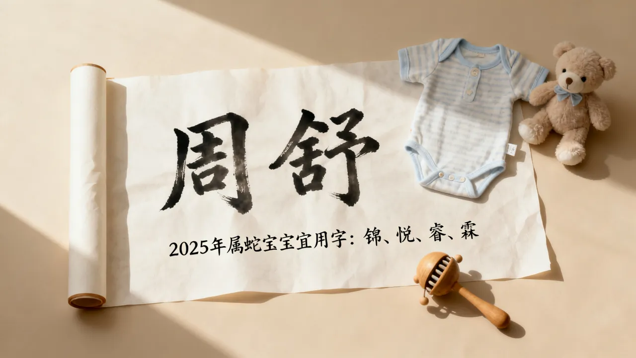 宝宝起名周舒什么好？2025年属蛇宝宝取名宜用字有哪些