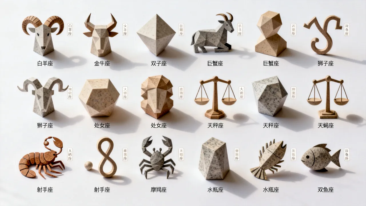 十二星座几何排名是怎样的?哪个星座最符合几何美学? 十二星座几何排名是怎样的?哪个星座最符合几何美学?
