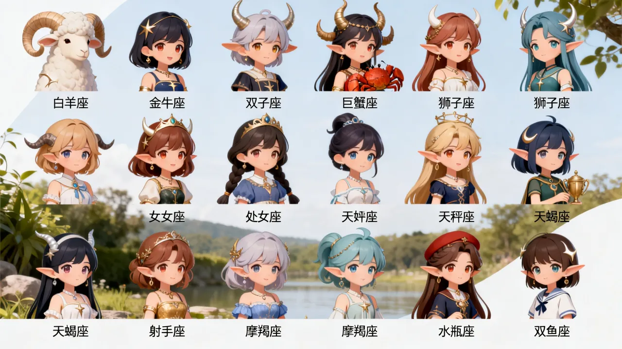 十二星座女孩动漫照片有哪些,十二星座女生动漫头像图片哪里找? 十二星座女孩动漫照片有哪些,十二星座女生动漫头像图片哪里找?