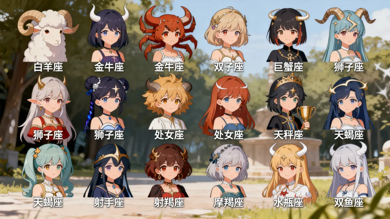 十二星座女孩动漫照片有哪些,十二星座女生动漫头像图片哪里找? 十二星座女孩动漫照片有哪些,十二星座女生动漫头像图片哪里找?