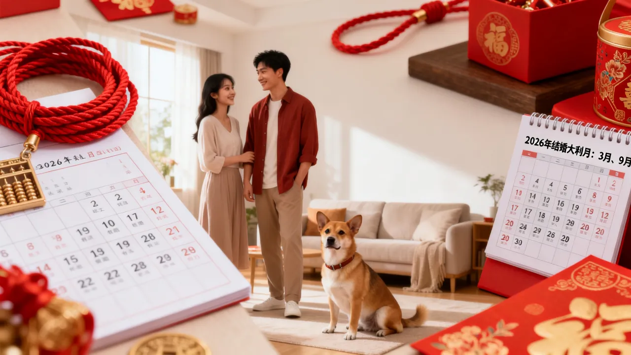 属狗人2026婚姻运程如何？属狗2026年结婚大利月是哪几个月？