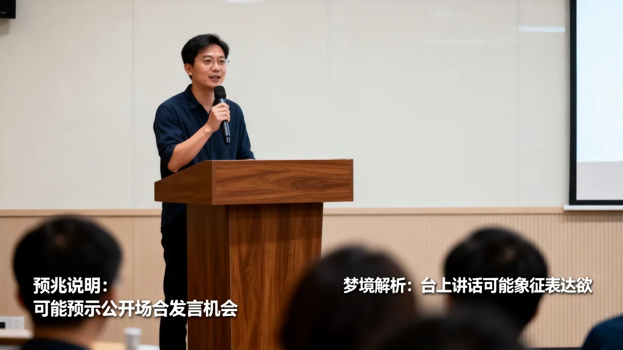 梦到了台上讲话有什么说法，梦见台上讲话是什么预兆