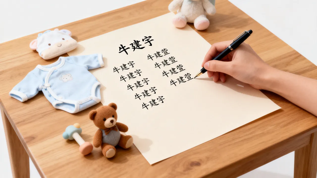 宝宝起名牛建什么，姓牛宝宝起名字怎么取好