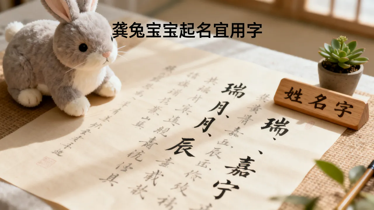 龚兔宝宝怎么起名好听，兔宝宝起名宜用字大全有哪些？