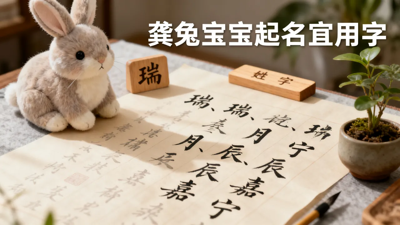 龚兔宝宝怎么起名好听，兔宝宝起名宜用字大全有哪些？