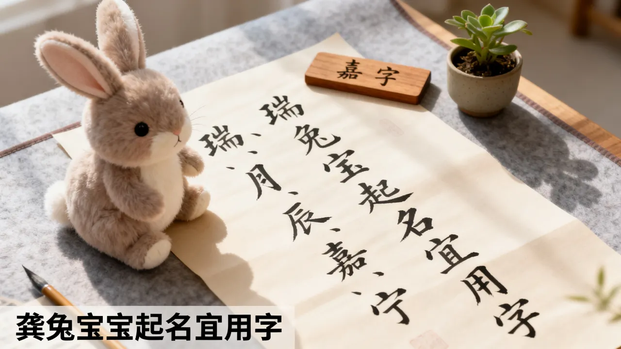 龚兔宝宝怎么起名好听，兔宝宝起名宜用字大全有哪些？