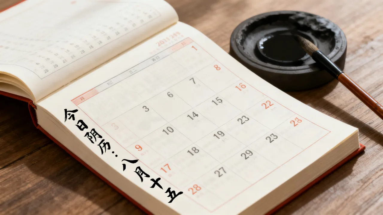 今日阴历是几月几号，今日阴历查询今天农历几月几日？