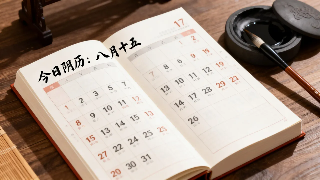 今日阴历是几月几号，今日阴历查询今天农历几月几日？