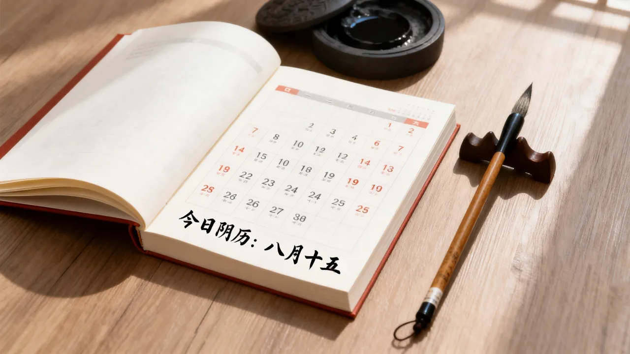 今日阴历是几月几号，今日阴历查询今天农历几月几日？