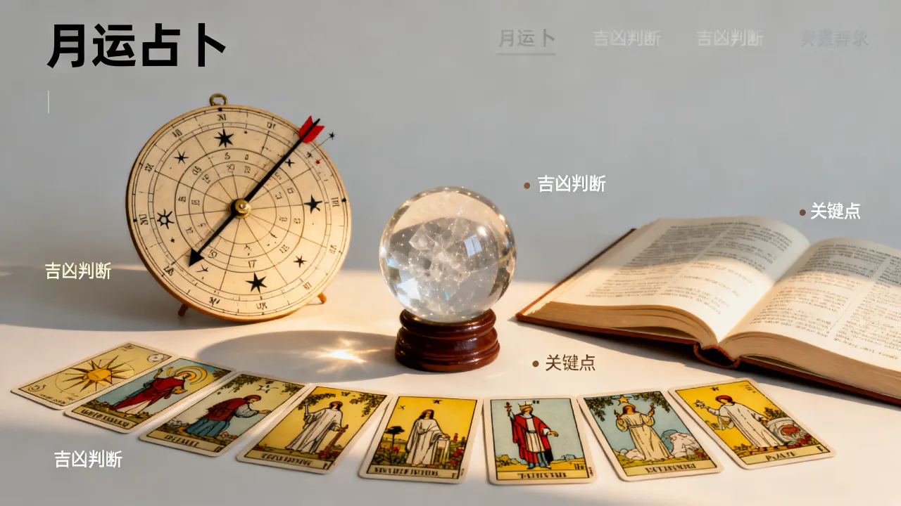 月运占卜怎么看吉凶，占卜月运势需要注意哪些关键点？