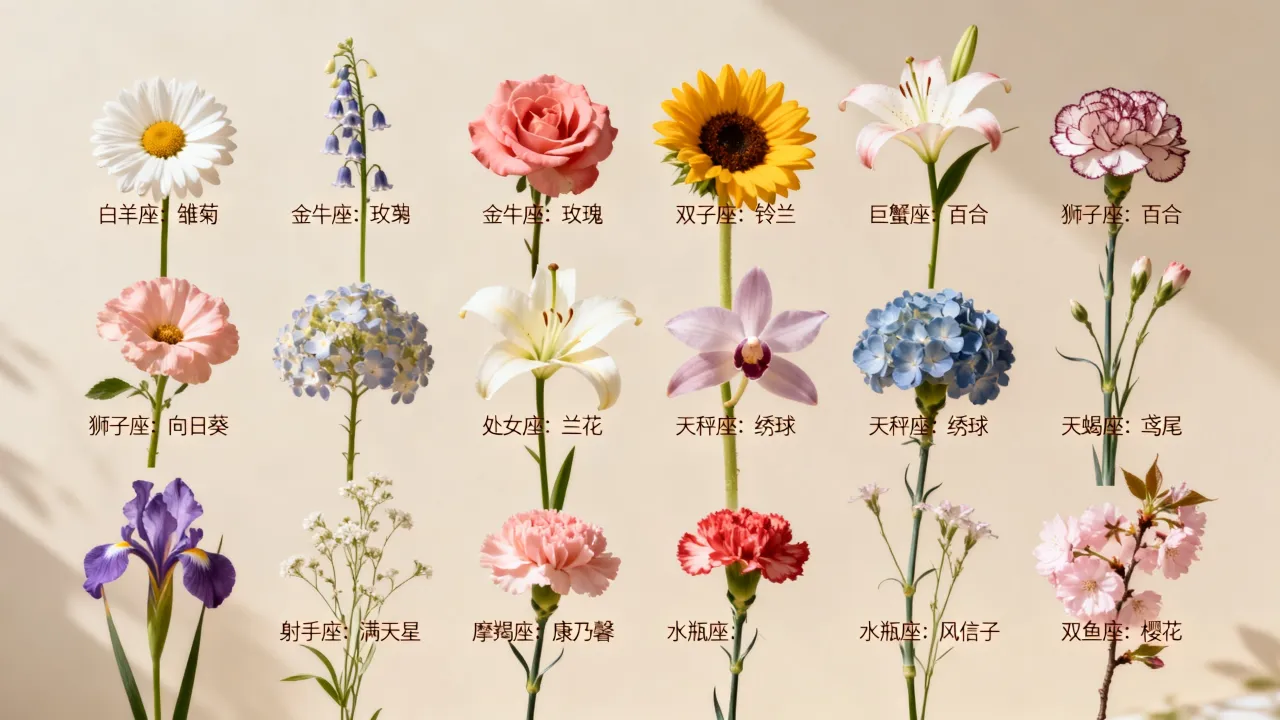 十二星座代表的仙女花是什么，十二星座专属仙女花有哪些