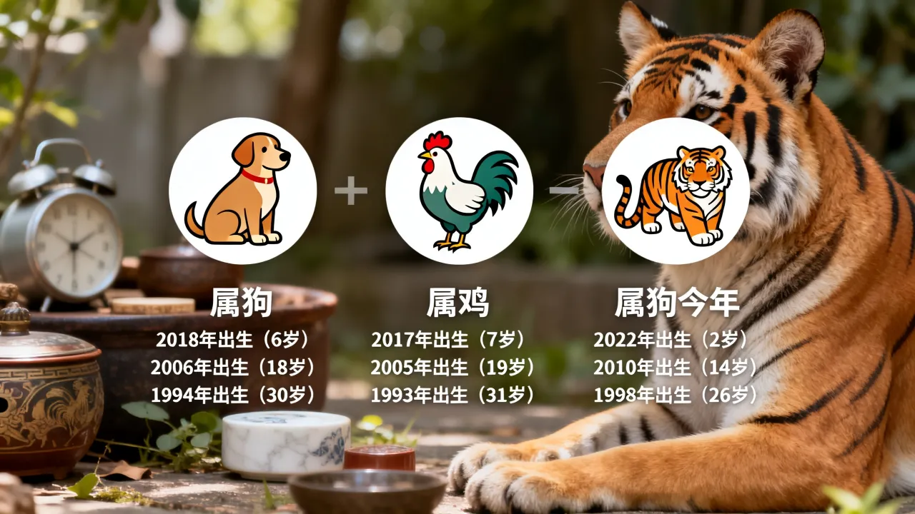 属狗和属鸡属虎的年龄分别是多少岁,属狗今年多大 属狗和属鸡属虎的年龄分别是多少岁,属狗今年多大