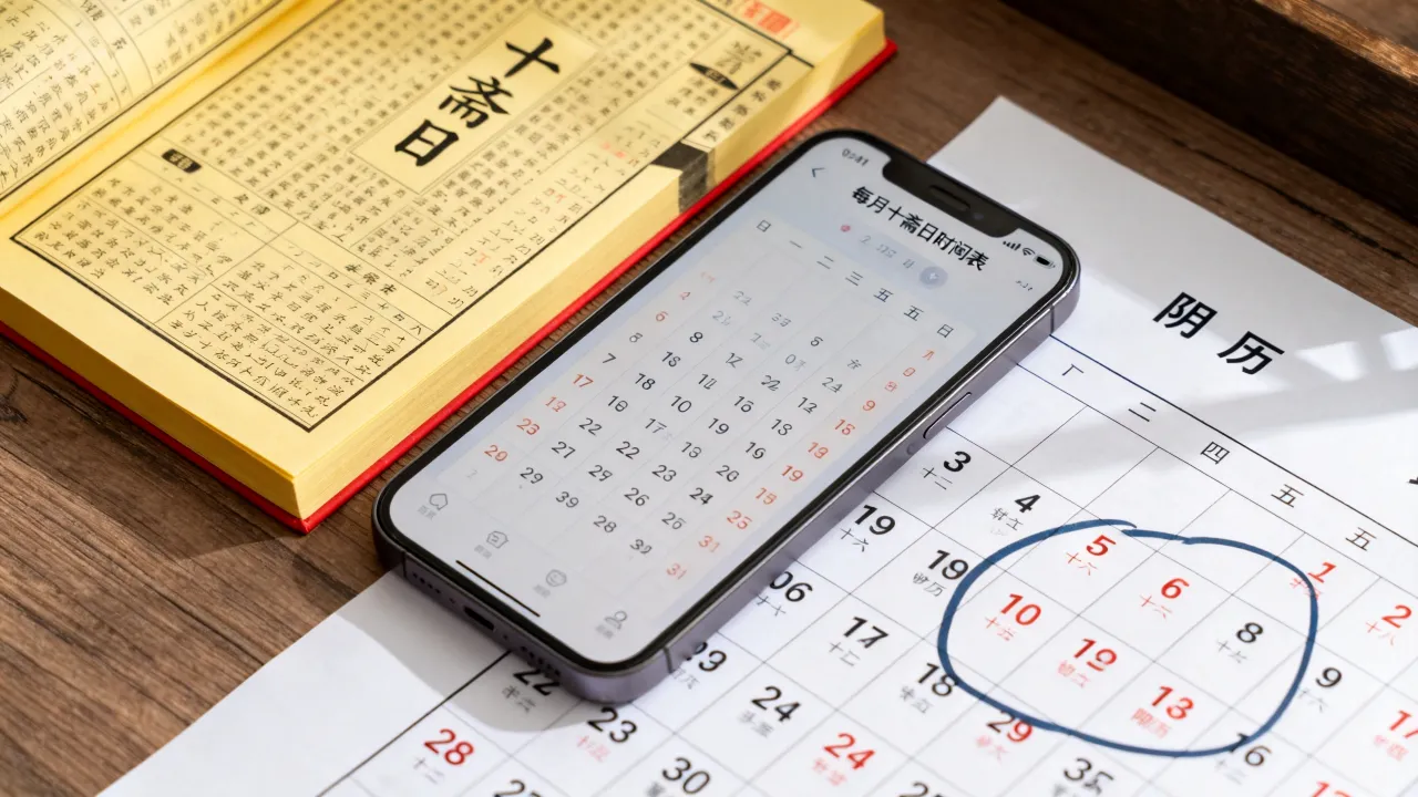 十斋日是阴历还是阳历？怎么查每月十斋日时间表