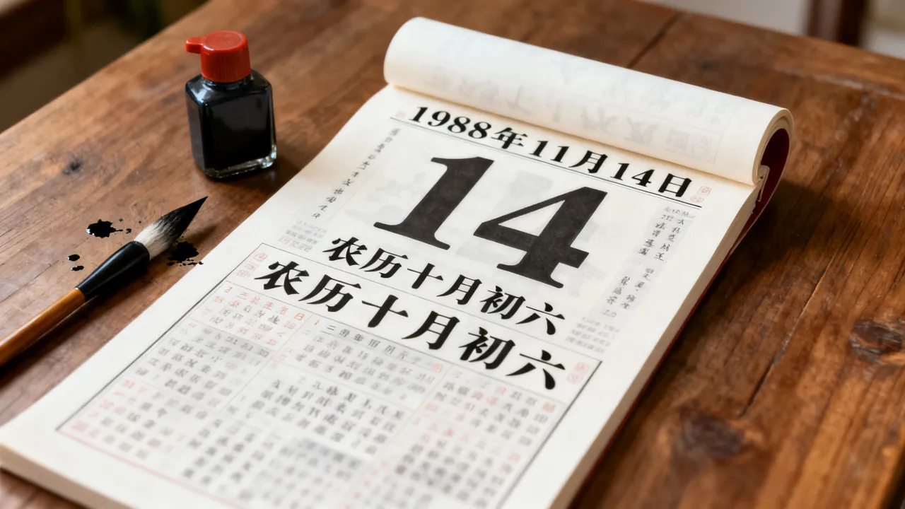 19881114阴历几月几号?1988年11月14日农历初几 19881114阴历几月几号?1988年11月14日农历初几
